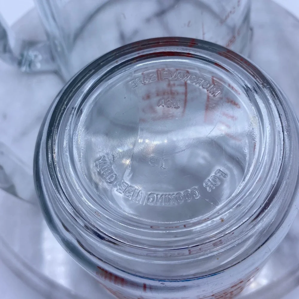 Anchor Hocking Measuring Cup Set Clear Glass 2pc 4-Cup 2-Cup Baking Essentials